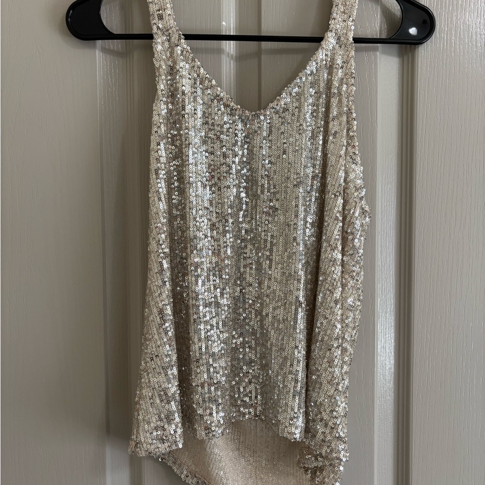 Sequin gold/silver Tank Top